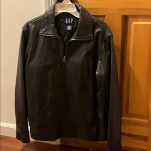 Men’s leather jacket black